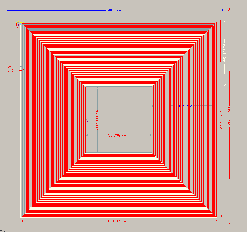 Single coil PCB dimensions in Altium Designer