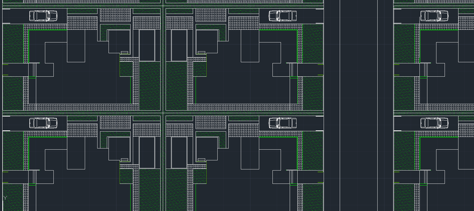 Neighbourhood housing layout and road access.