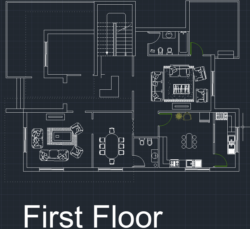 First-floor architectural layout.