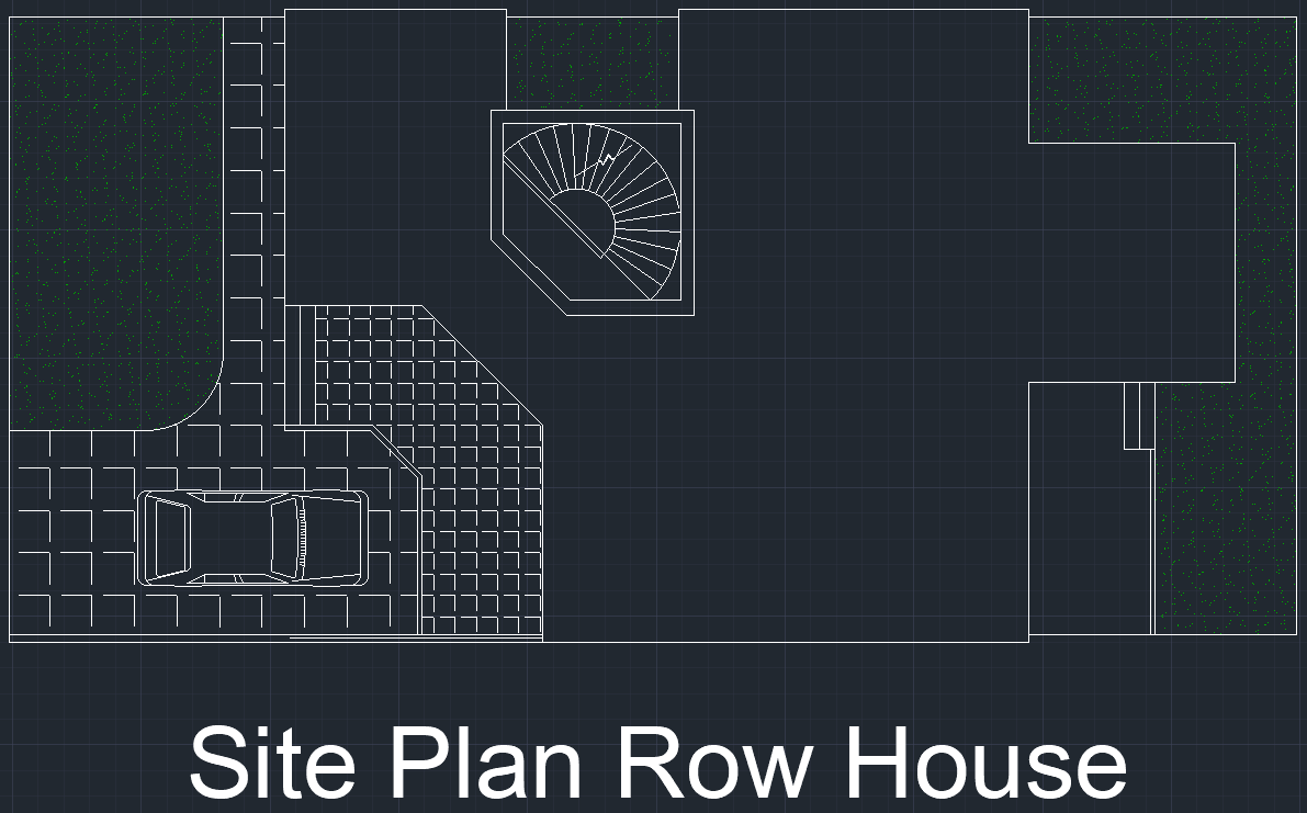 Row-house site plan detail.