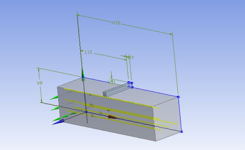 Full geometry of composite beam model