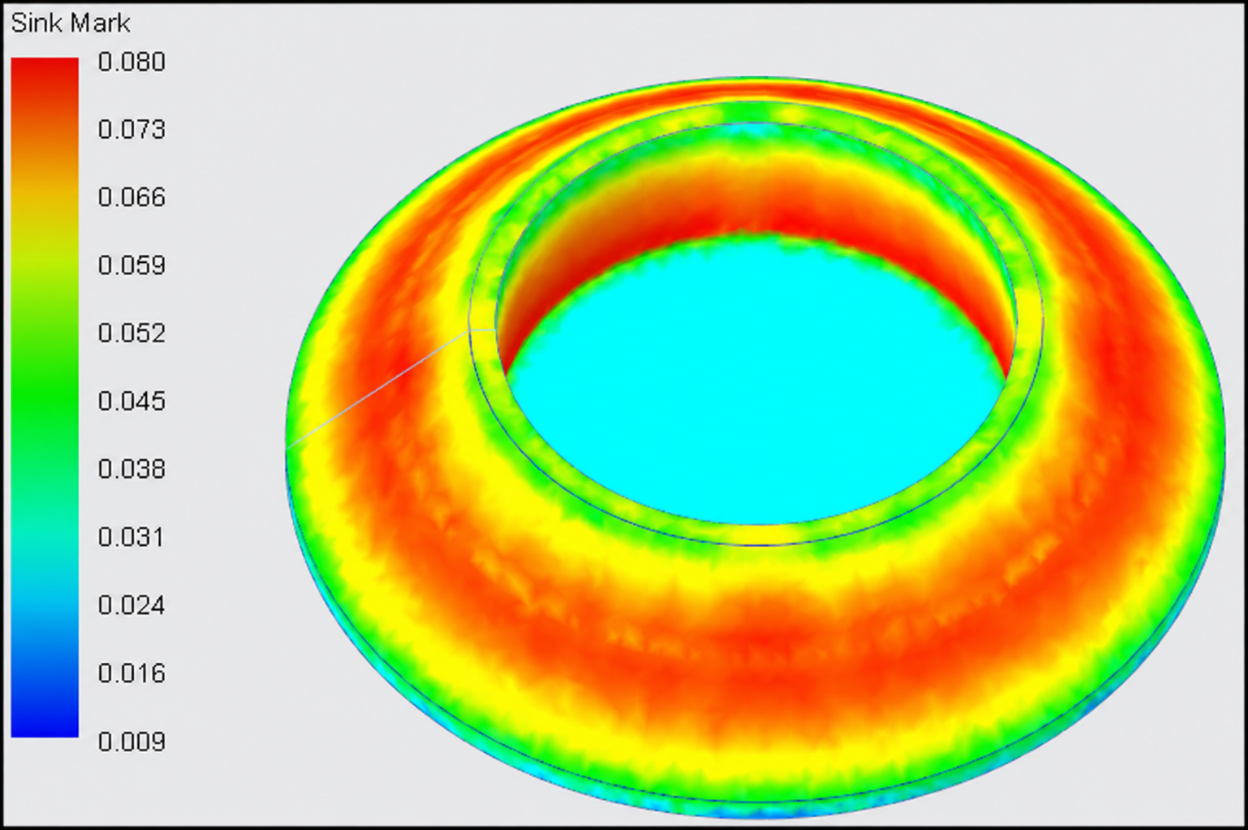 Sink mark analysis with STAREX MP-0660
