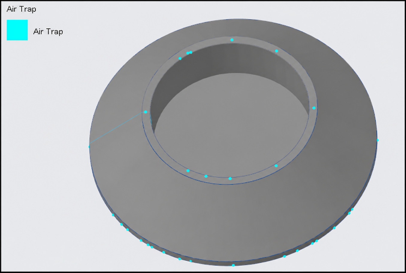 Air trap analysis with Cevian-V 110