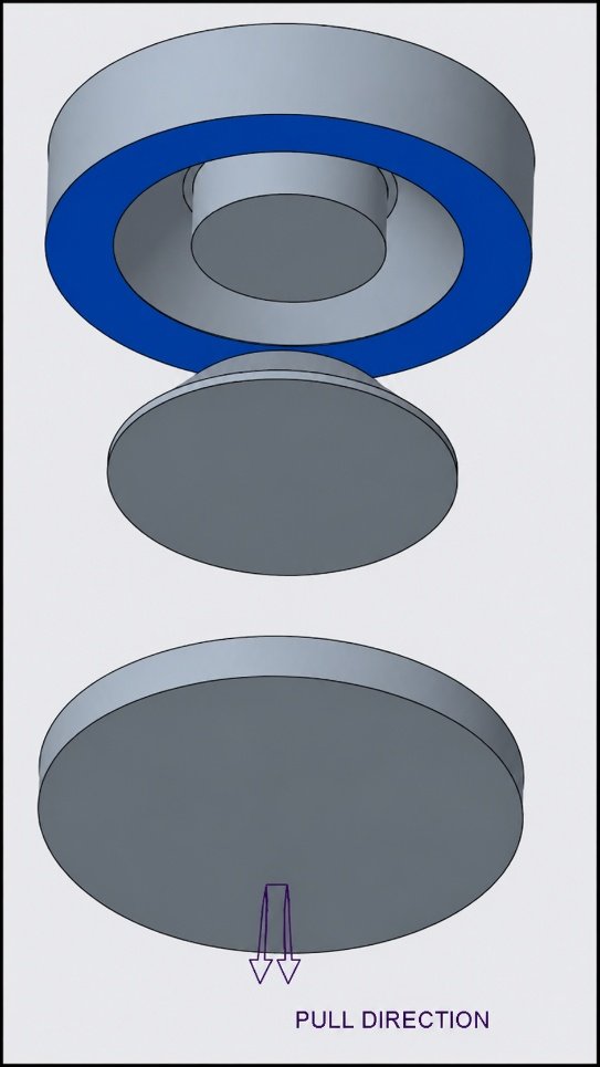 Mould opening exploded view