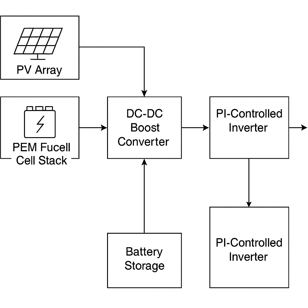 PV/fuel-cell topology preview