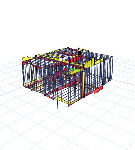 LUSAS shear moment and axial result model