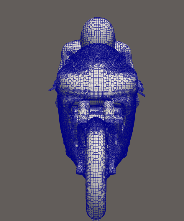 Front mesh view