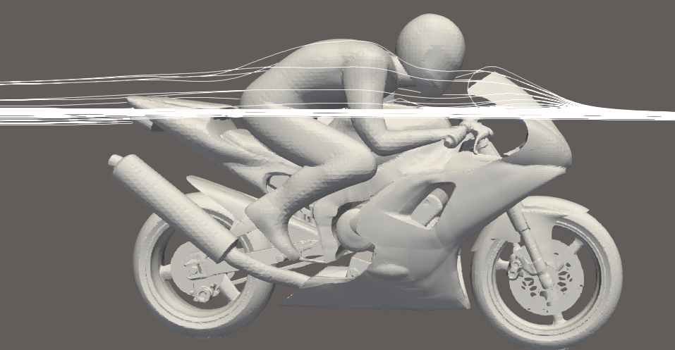 OpenFOAM streamline view