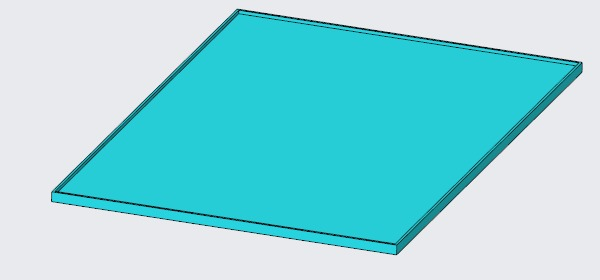 Top enclosure CAD view