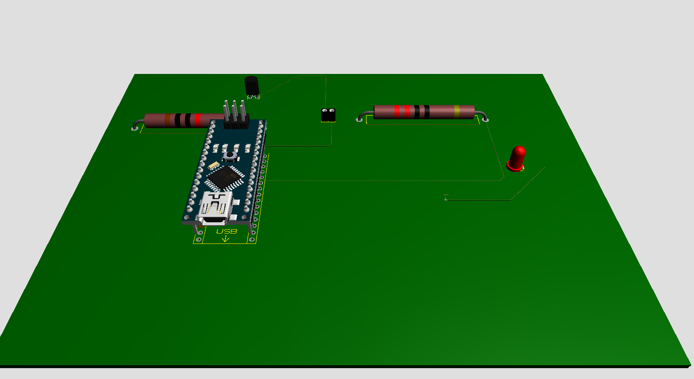 Smart door alert PCB preview