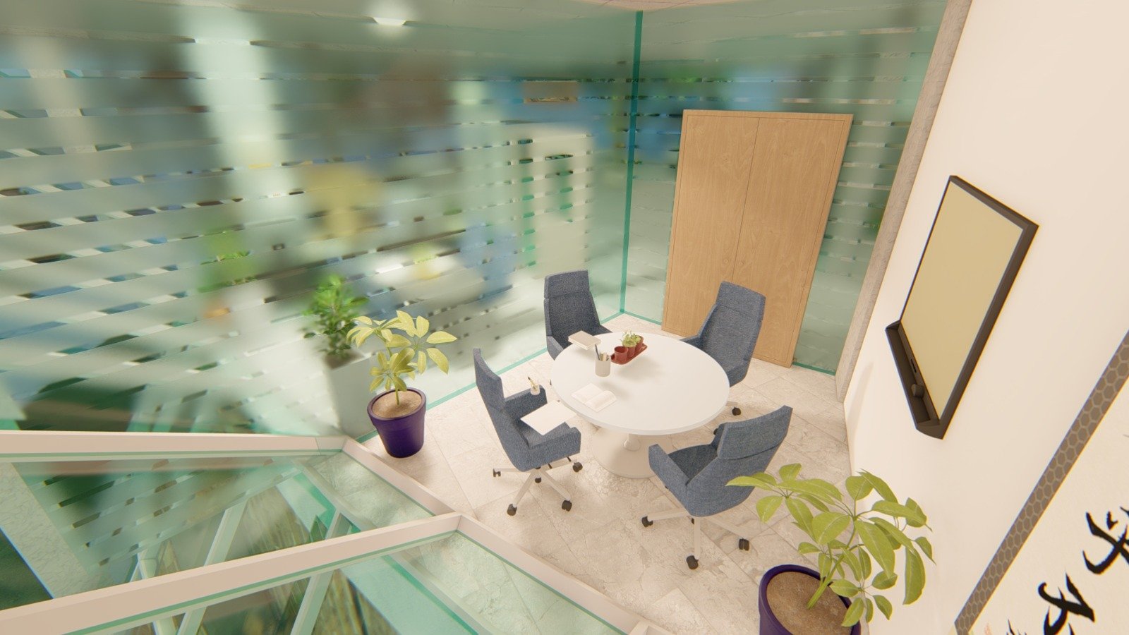 Revit interior rendered view 03
