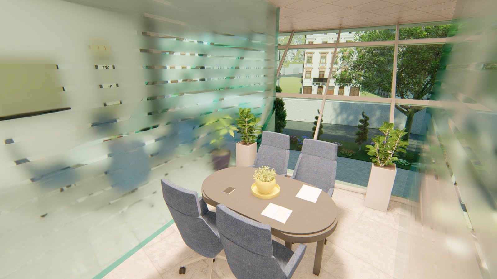 Round Meeting and Collaboration Area
