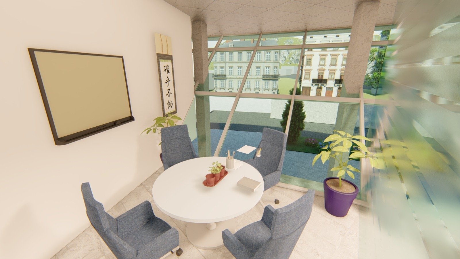 Revit interior rendered view 06