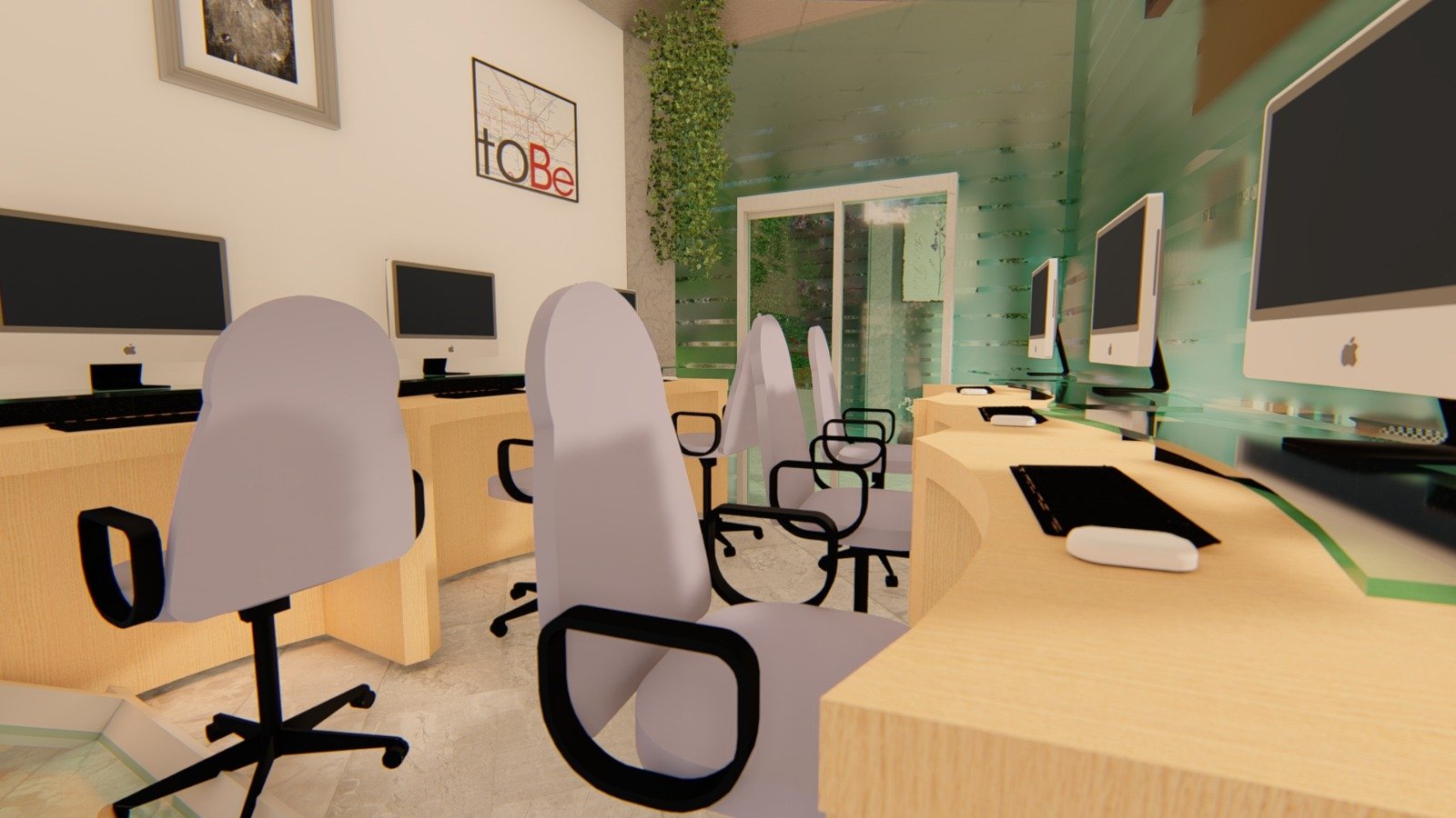 Revit interior rendered view 07