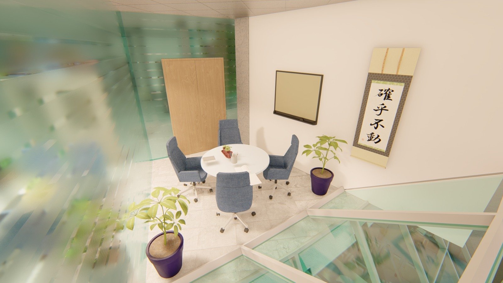 Revit interior rendered view 08