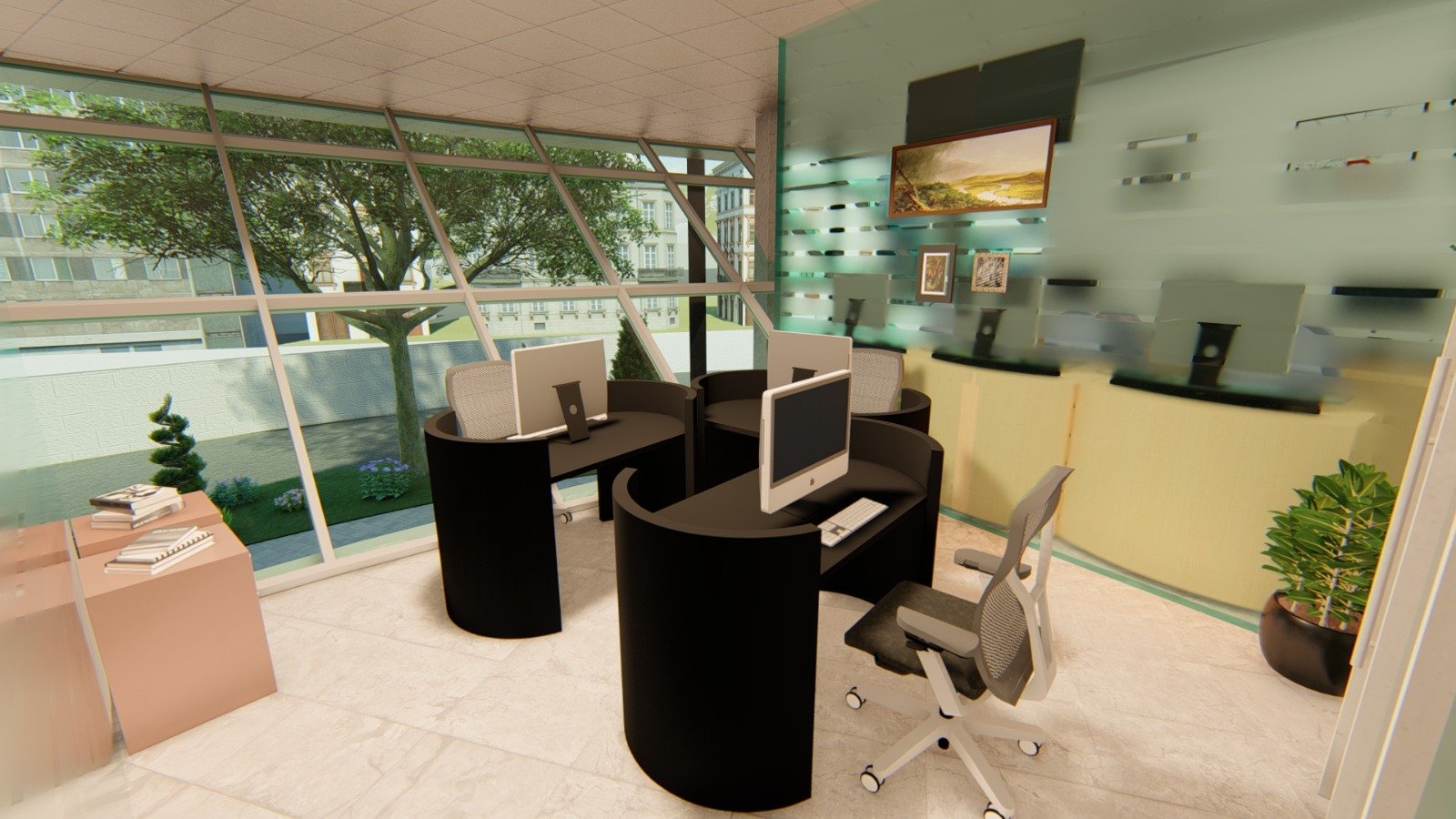 Revit interior rendered view 14