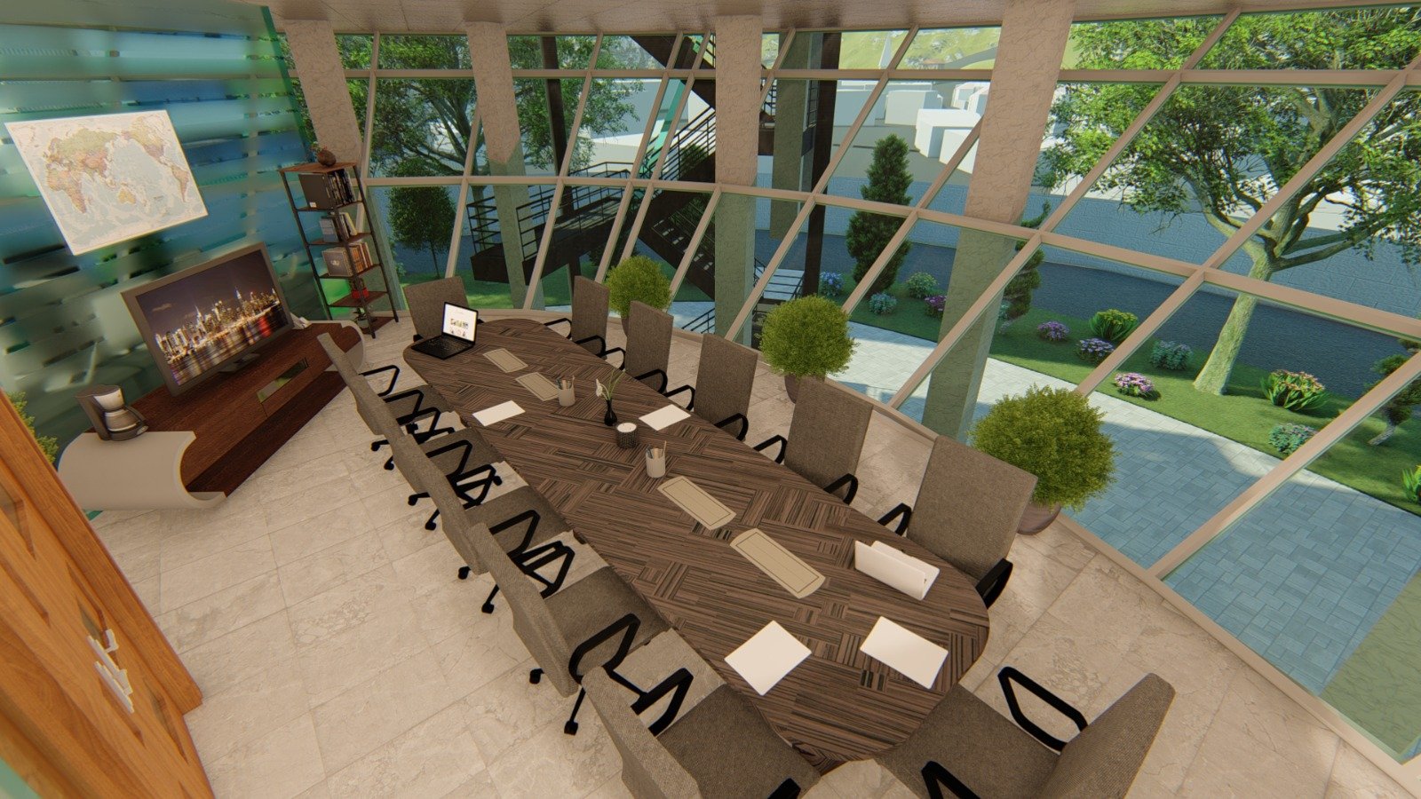 Revit interior rendered view 15