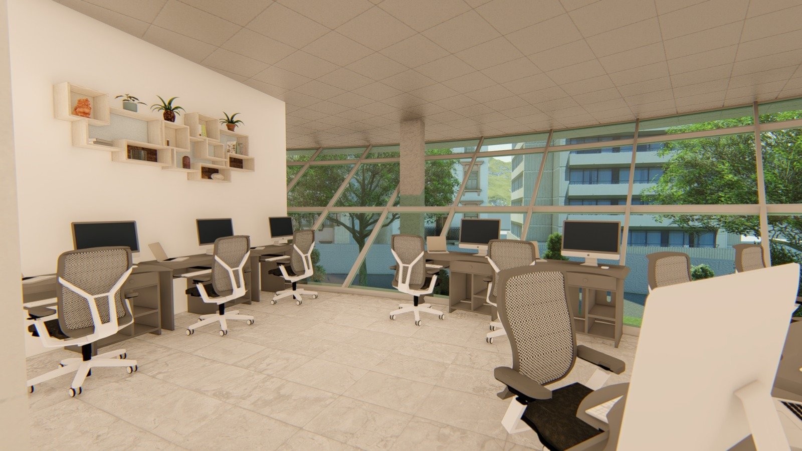 Revit interior rendered view 19