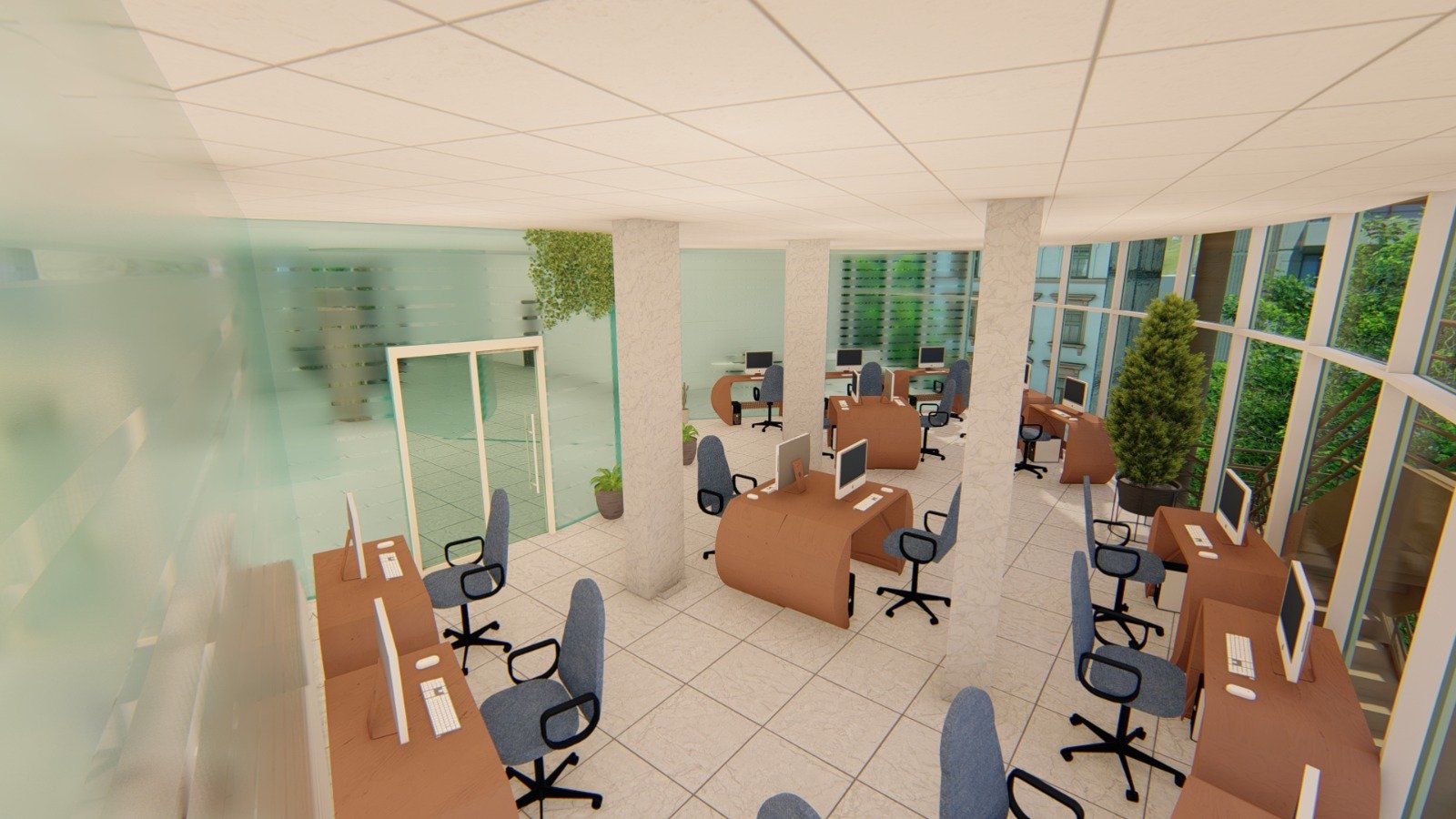 Revit interior rendered view 22