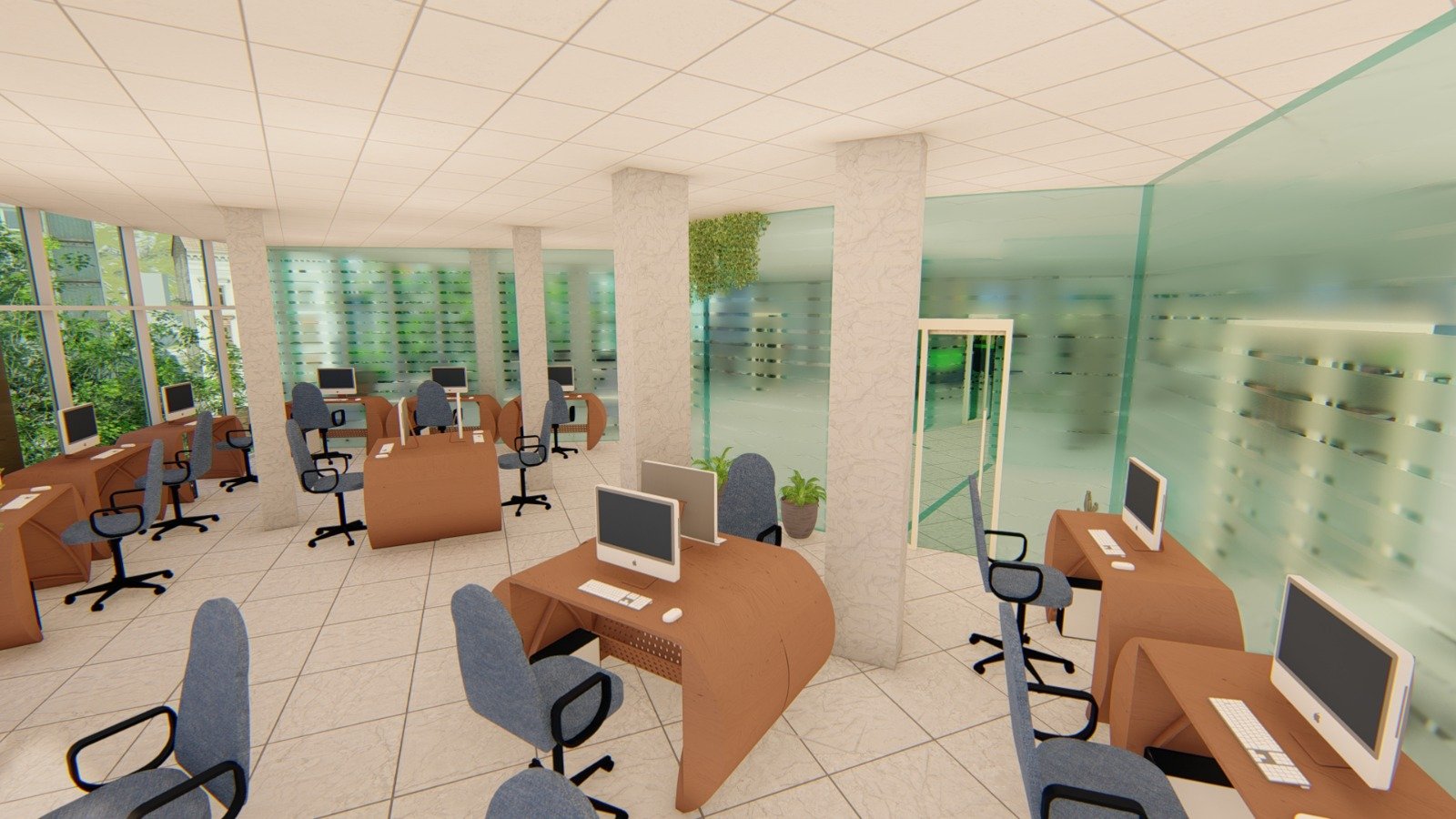 Revit interior rendered view 24