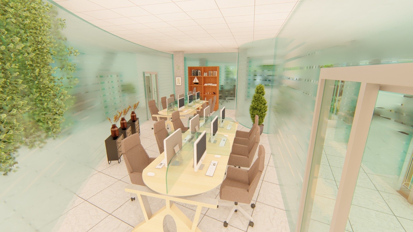 Revit interior rendered view 28