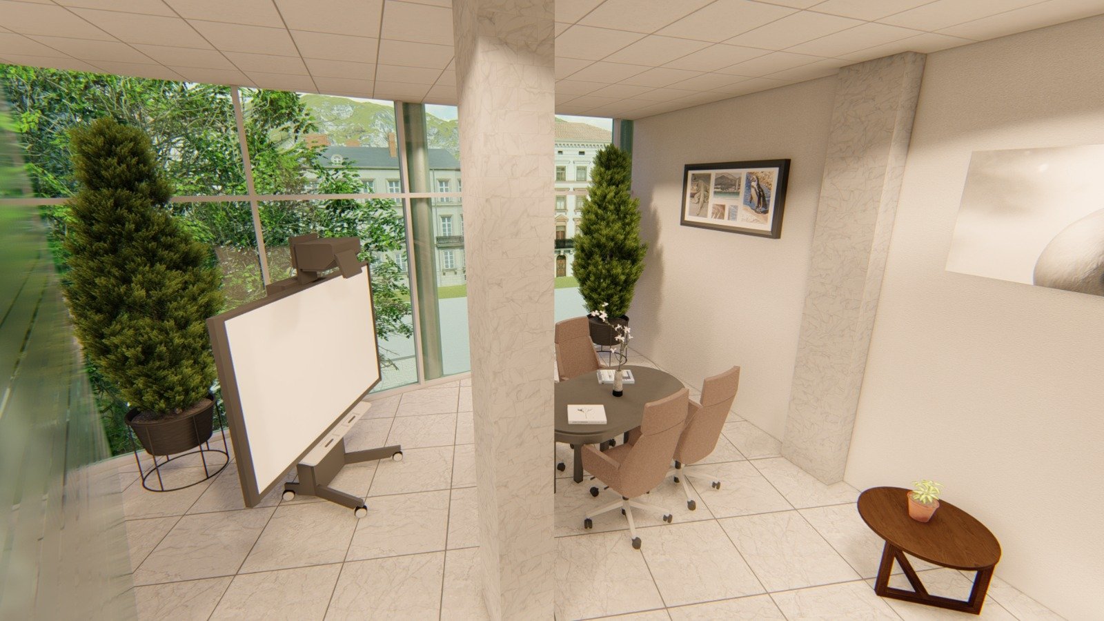 Revit interior rendered view 34