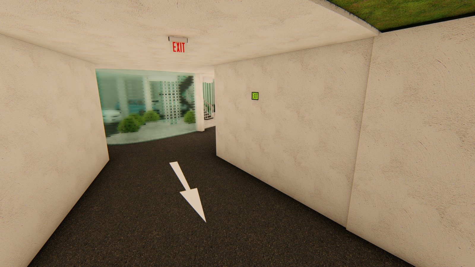 Internal access corridor