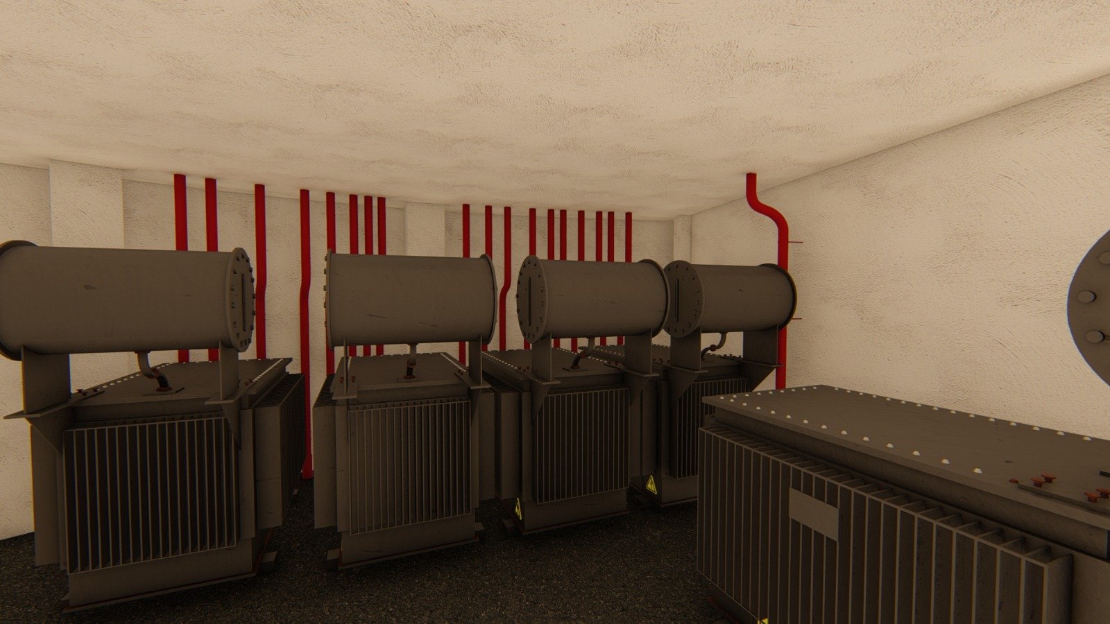 Revit service room transformer equipment