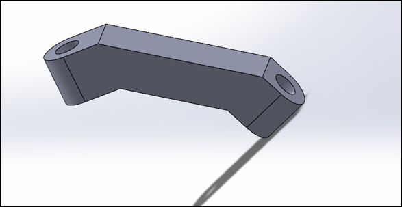 Link latch SolidWorks part