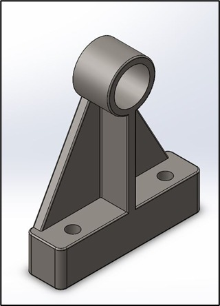 Winch support bracket